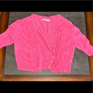 pink cardigan